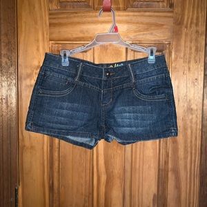 Denim shorts